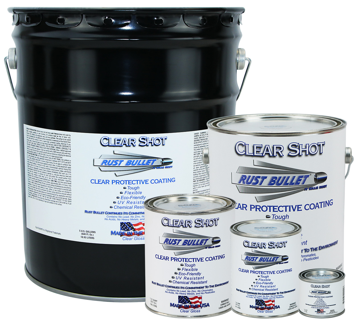 Clear Shot  Rust Bullet Clear Coat for Effective Rust Prevention